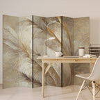 SOFT PLUMAGE Decorative 6-Panel Room Divider