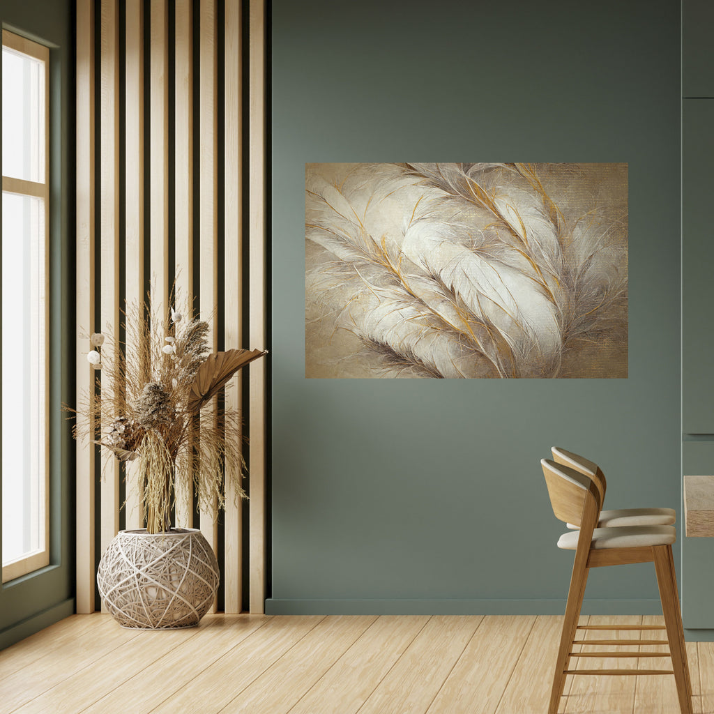 SOFT PLUMAGE Peel and Stick Horizontal Poster