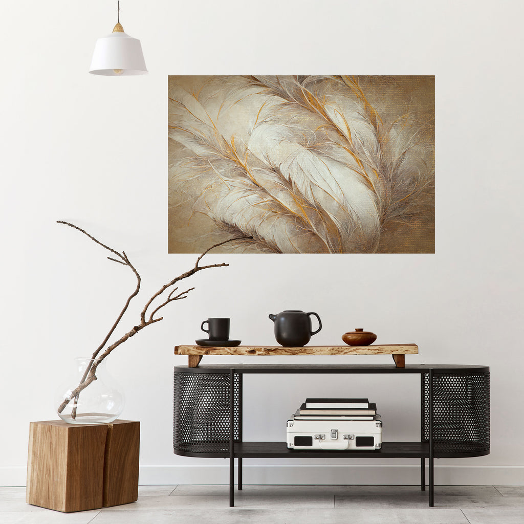 SOFT PLUMAGE Peel and Stick Horizontal Poster