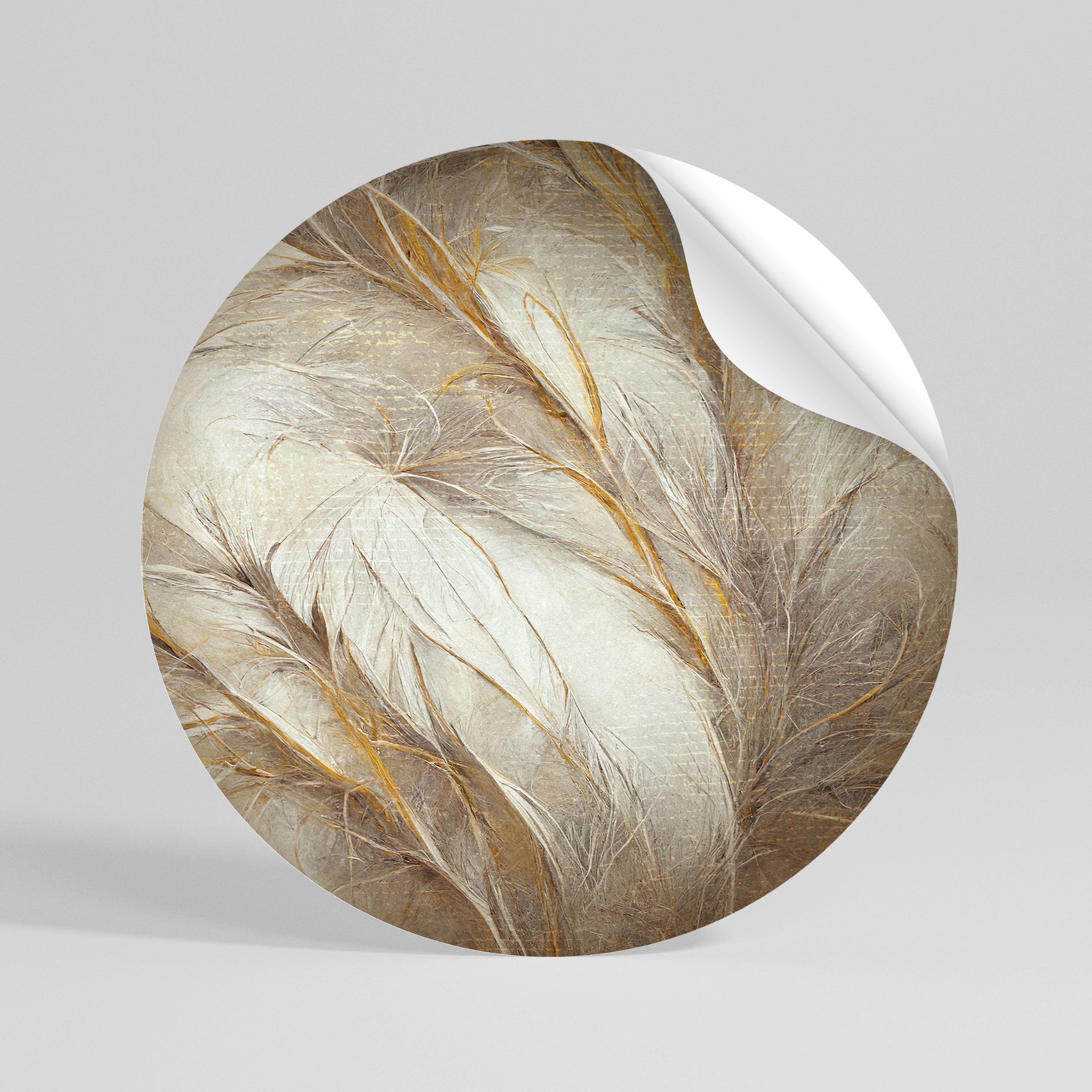 SOFT PLUMAGE Vinilo adhesivo redondo