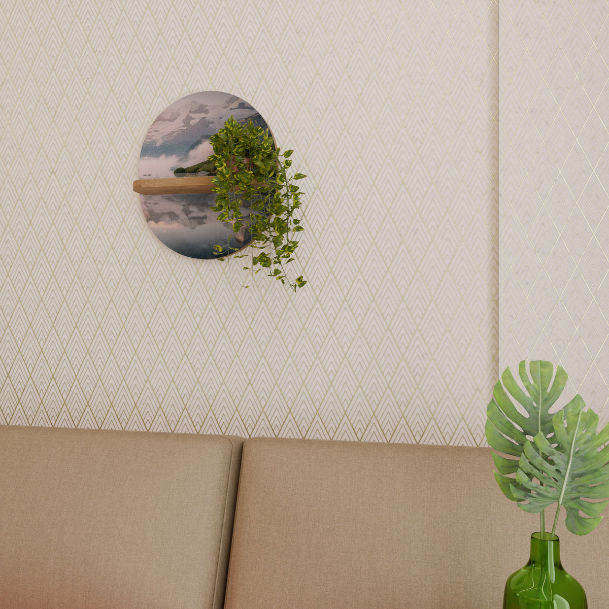 FOGGY HORIZON Art Shelf