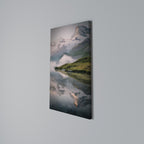 FOGGY HORIZON Vertical Canvas Print
