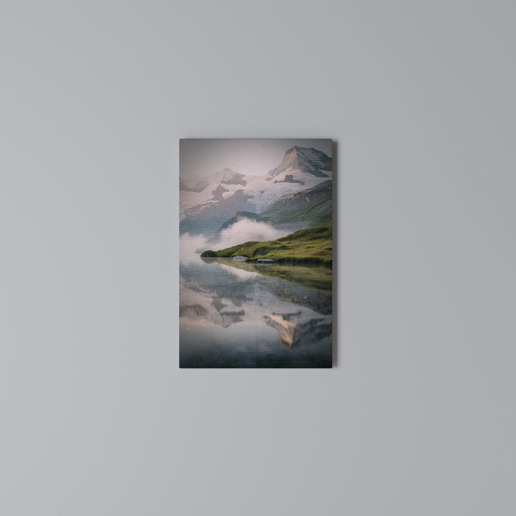 FOGGY HORIZON Vertical Canvas Print