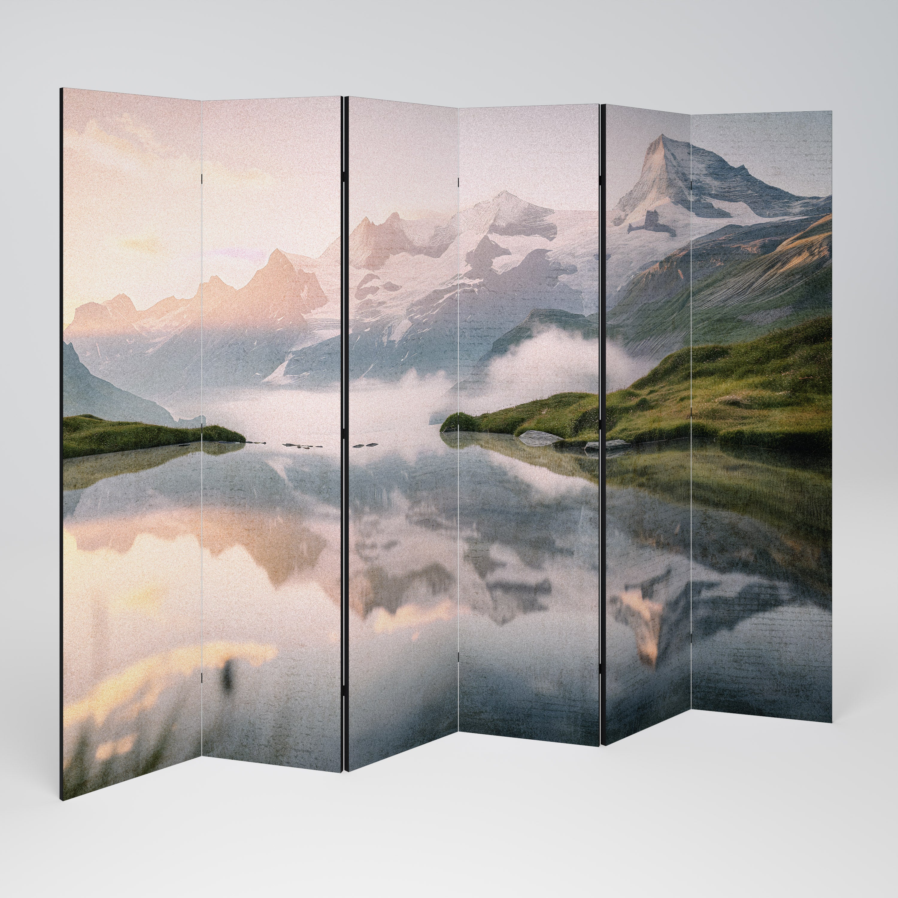Biombo decorativo FOGGY HORIZON de 6 paneles