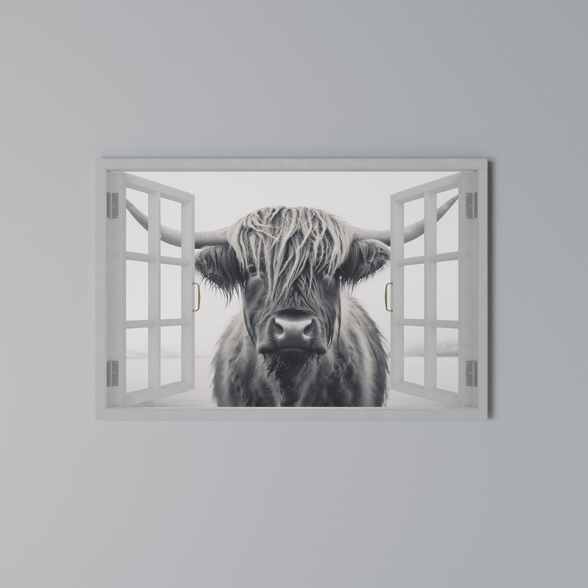 WILDLY WINDOWED VIEWS Cuadro en lienzo horizontal
