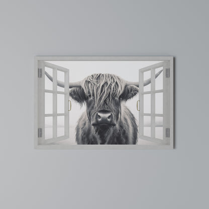 WILDLY WINDOWED VIEWS Cuadro en lienzo horizontal