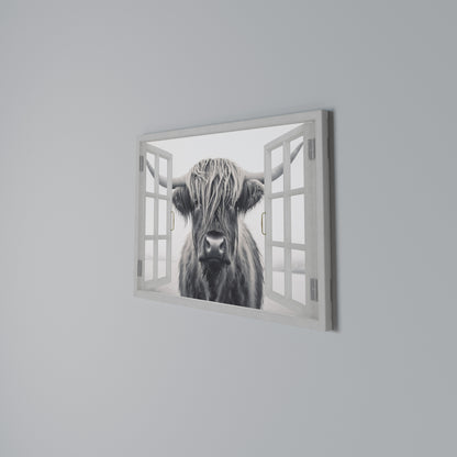 WILDLY WINDOWED VIEWS Cuadro en lienzo horizontal