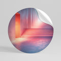 BRIGHT DIRECTION Peel and Stick Round Sticker
