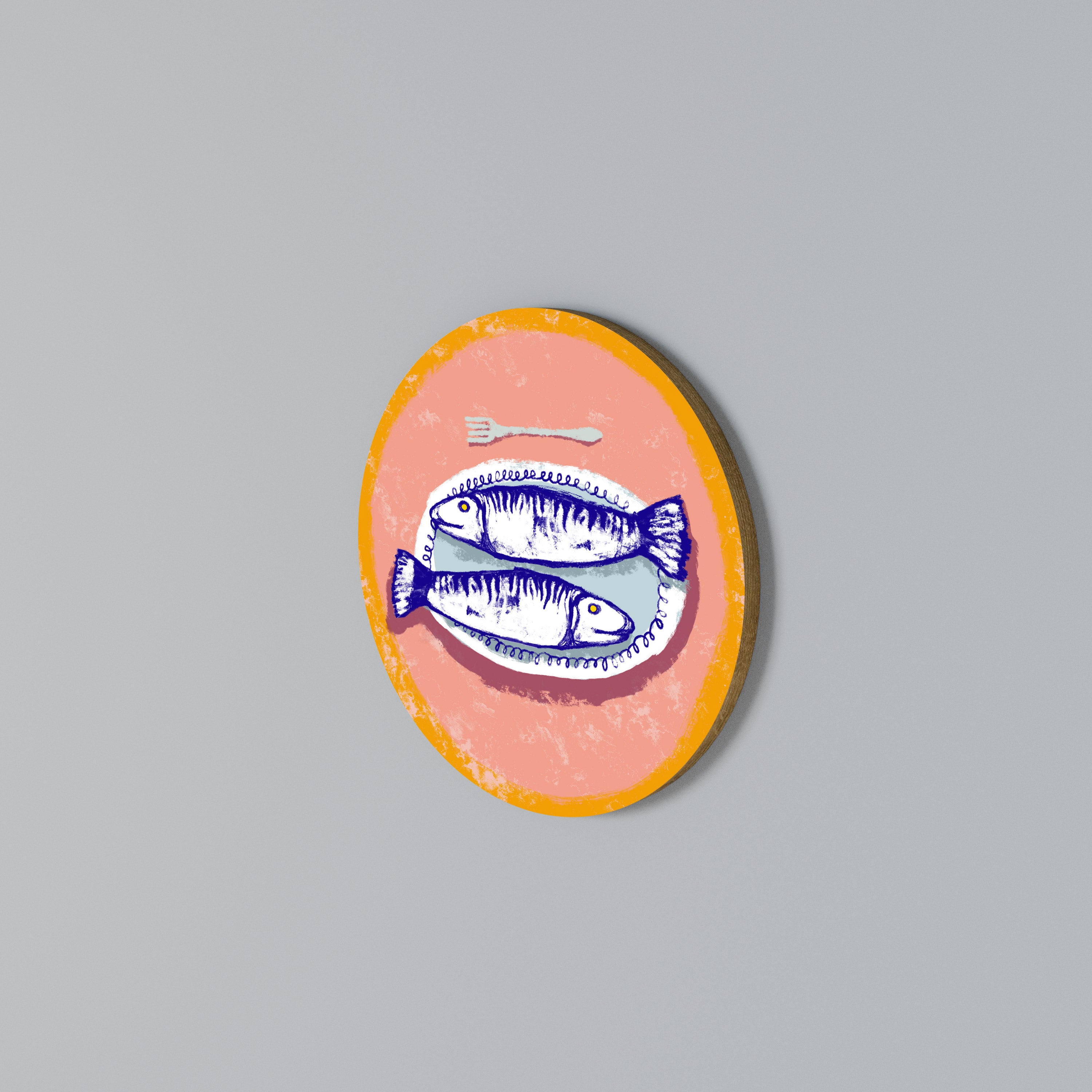 ENJOY YOUR MEAL Round Wall Art