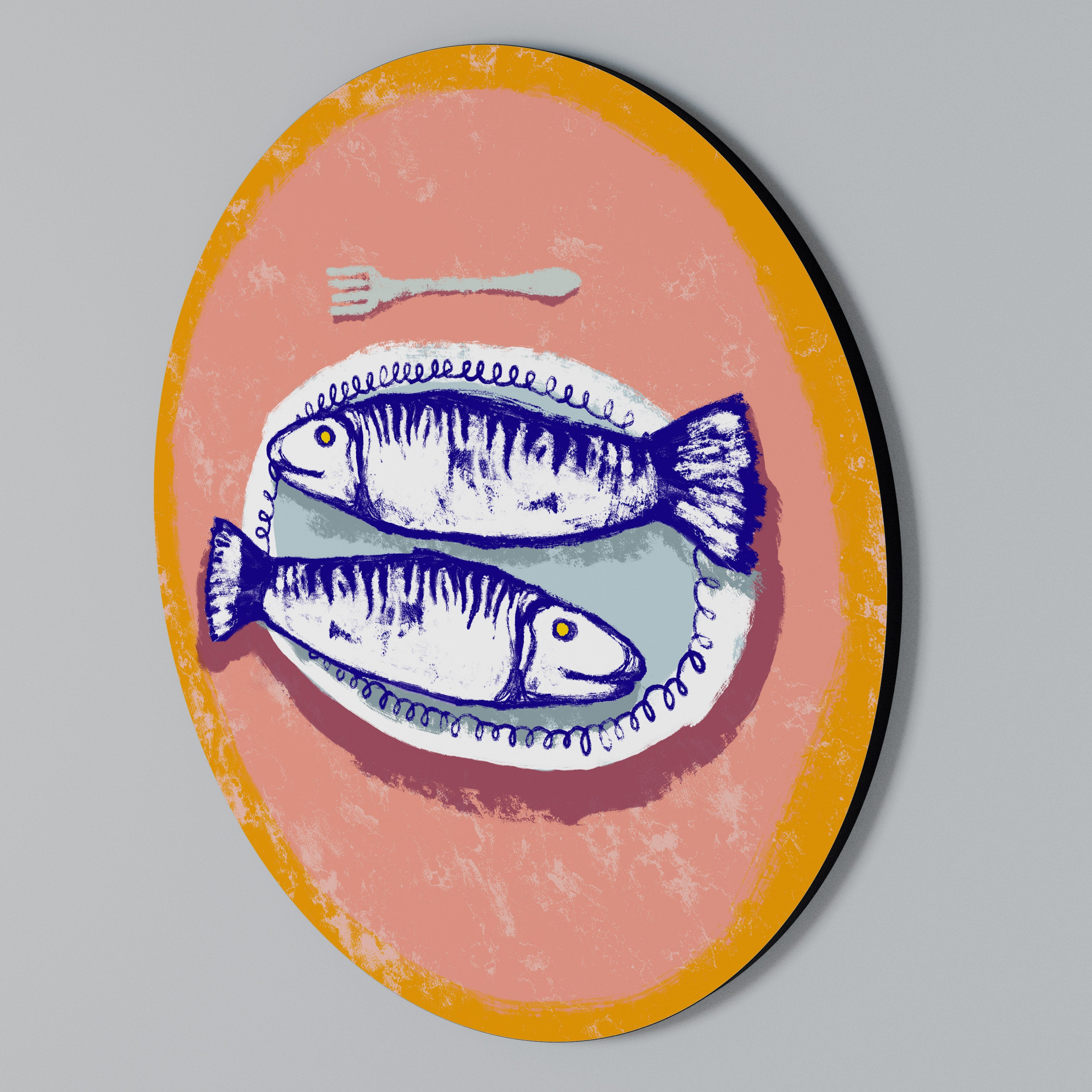 ENJOY YOUR MEAL Round Wall Art