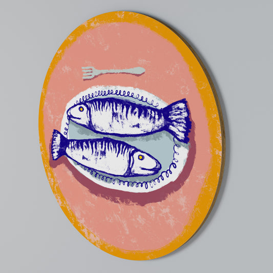 ENJOY YOUR MEAL Arte de pared redondo