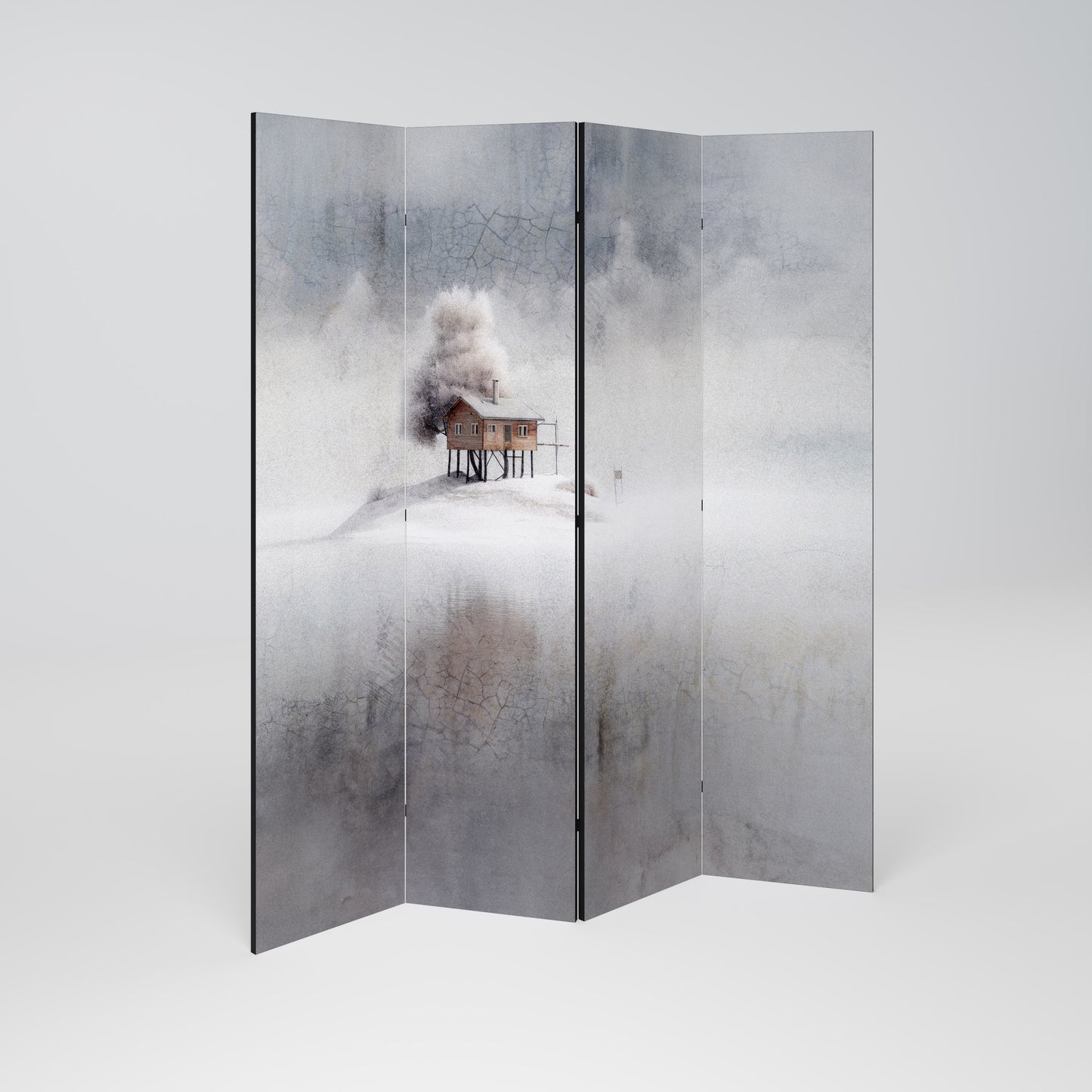 SILENT CABIN Biombo de 4 paneles