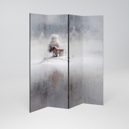 SILENT CABIN Biombo de 4 paneles