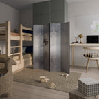 SILENT CABIN Decorative 4-Panel Room Divider