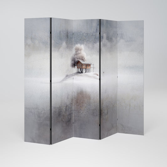 SILENT CABIN Biombo de 5 paneles