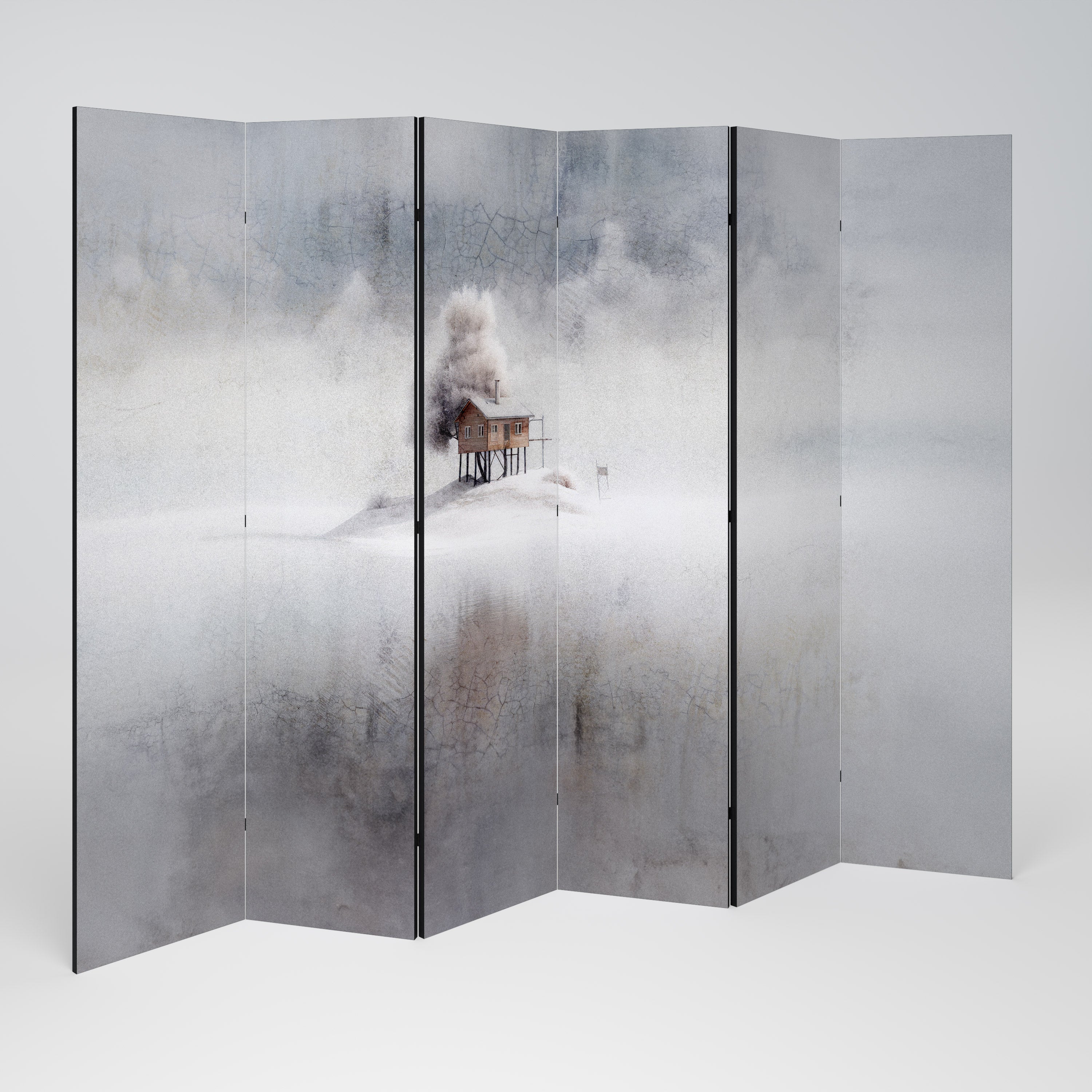 Biombo decorativo de 6 paneles SILENT CABIN
