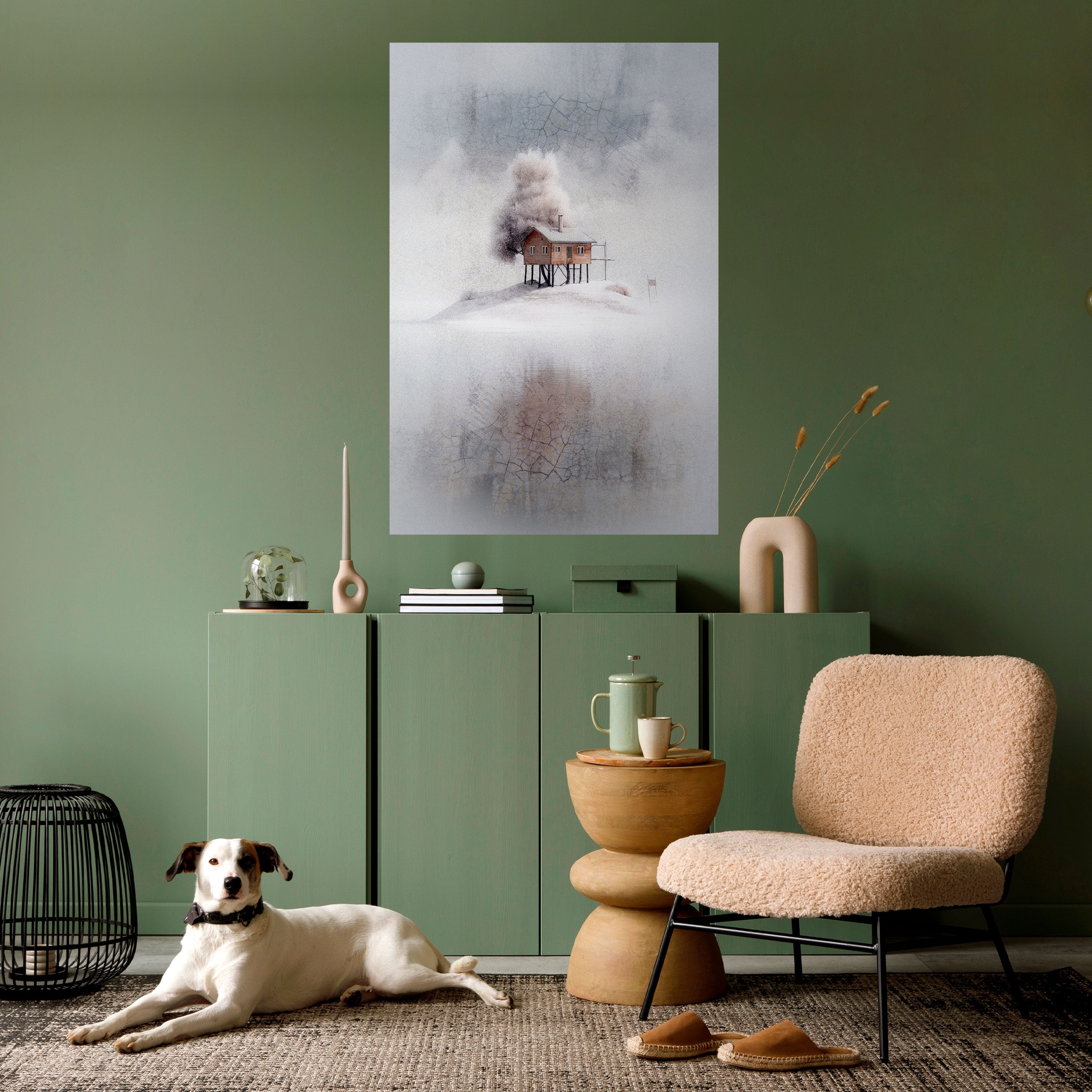 Póster vertical autoadhesivo SILENT CABIN