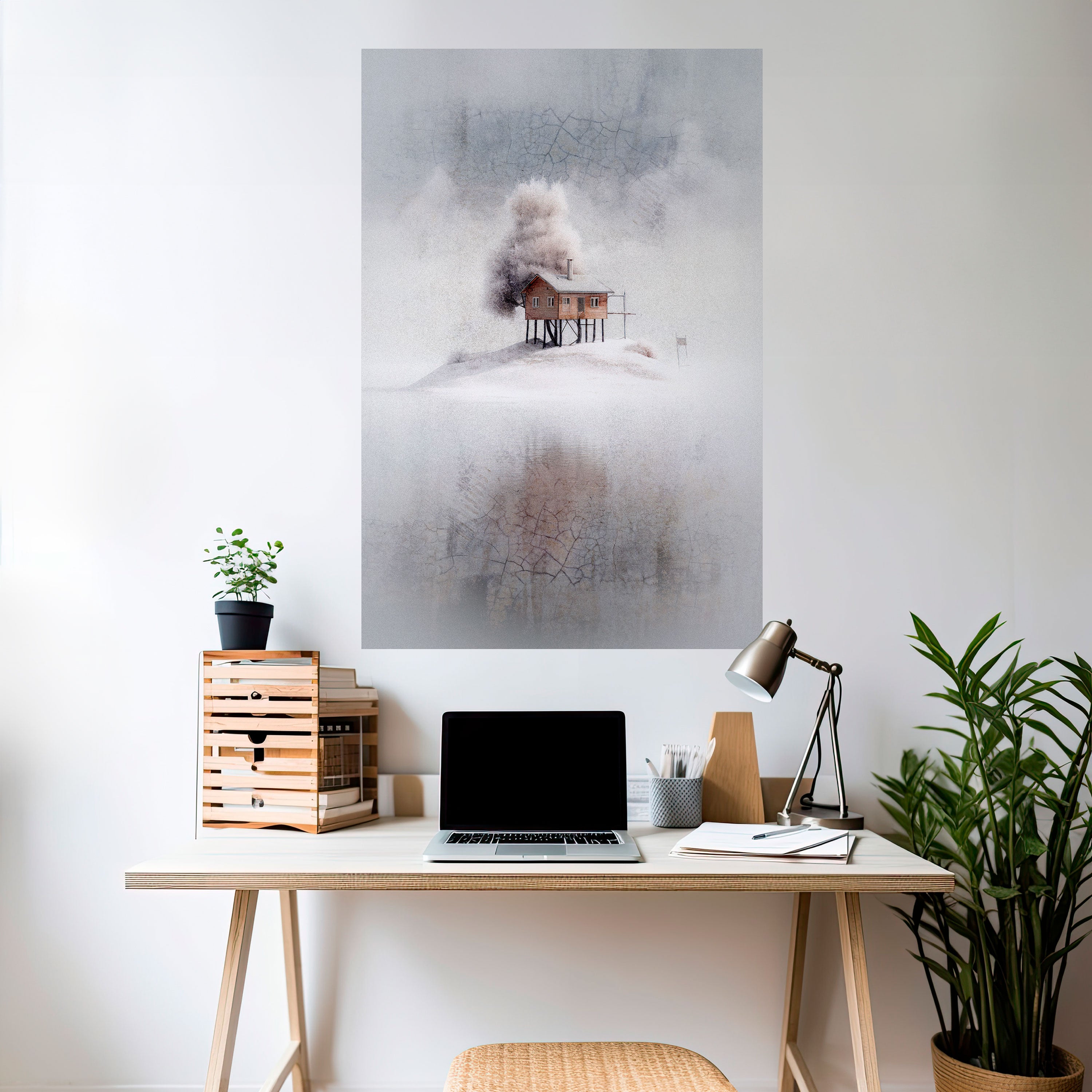 Póster vertical autoadhesivo SILENT CABIN