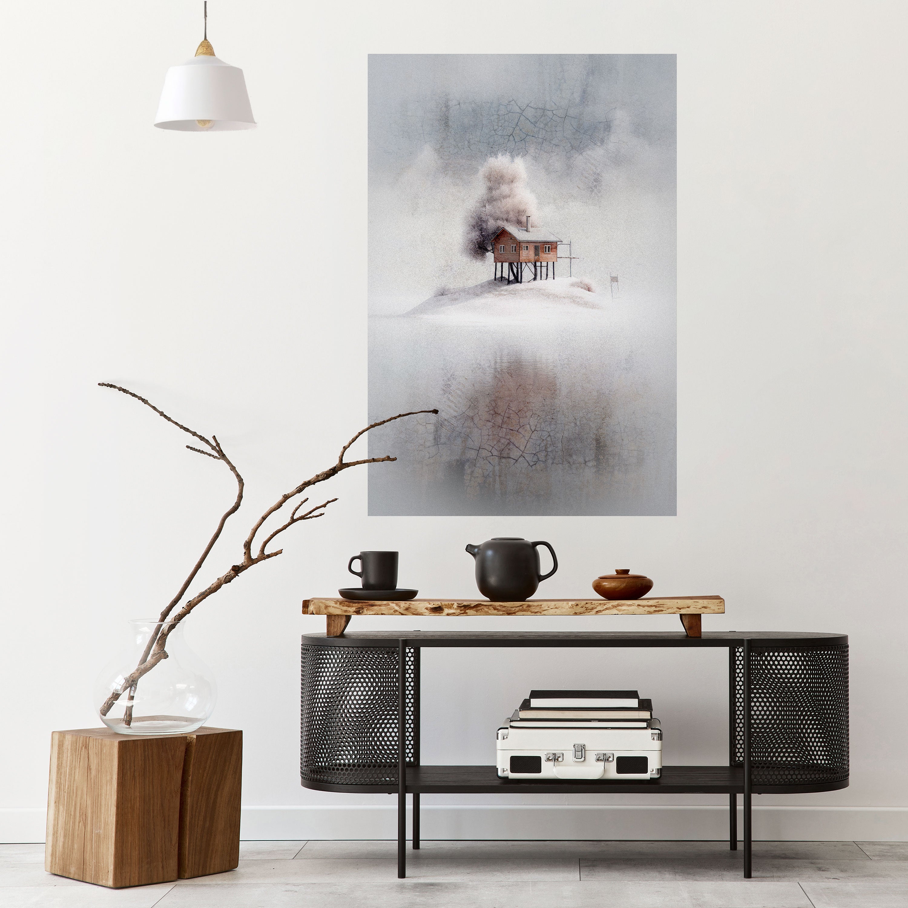 Póster vertical autoadhesivo SILENT CABIN
