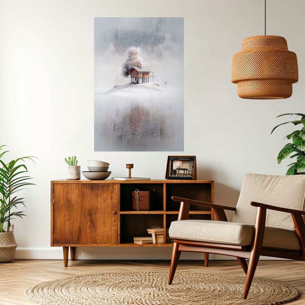 Póster vertical autoadhesivo SILENT CABIN