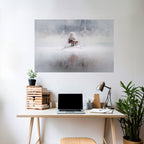 SILENT CABIN Peel and Stick Horizontal Poster