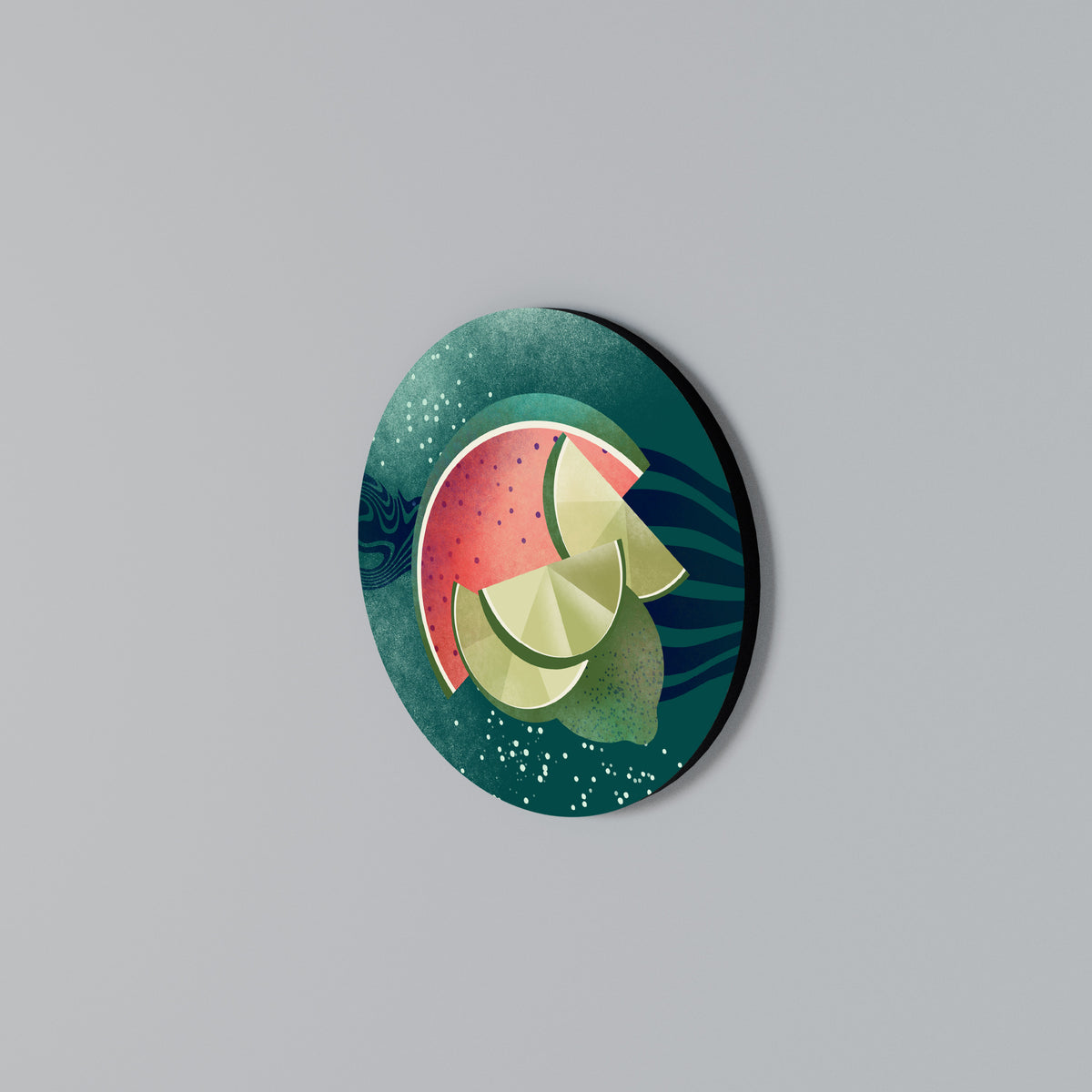 FRUIT POWER Arte de pared redondo
