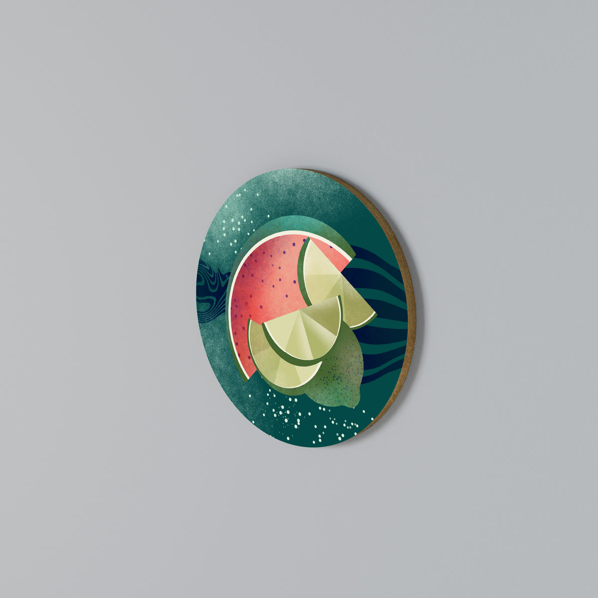FRUIT POWER Arte de pared redondo