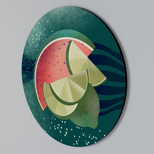 FRUIT POWER Arte de pared redondo