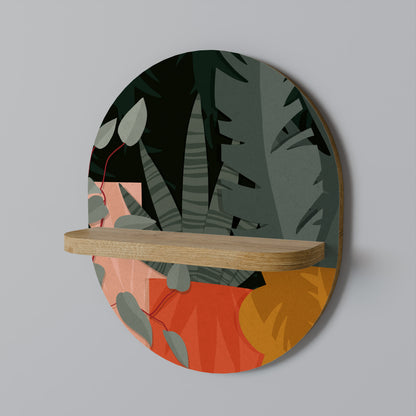 TROPICAL COMPOSITION Art Shelf