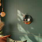 TROPICAL COMPOSITION Estante Redondo Decorativo en Efecto Roble