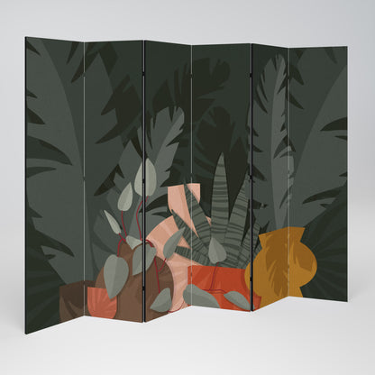TROPICAL COMPOSITION 6-Panel Room Divider