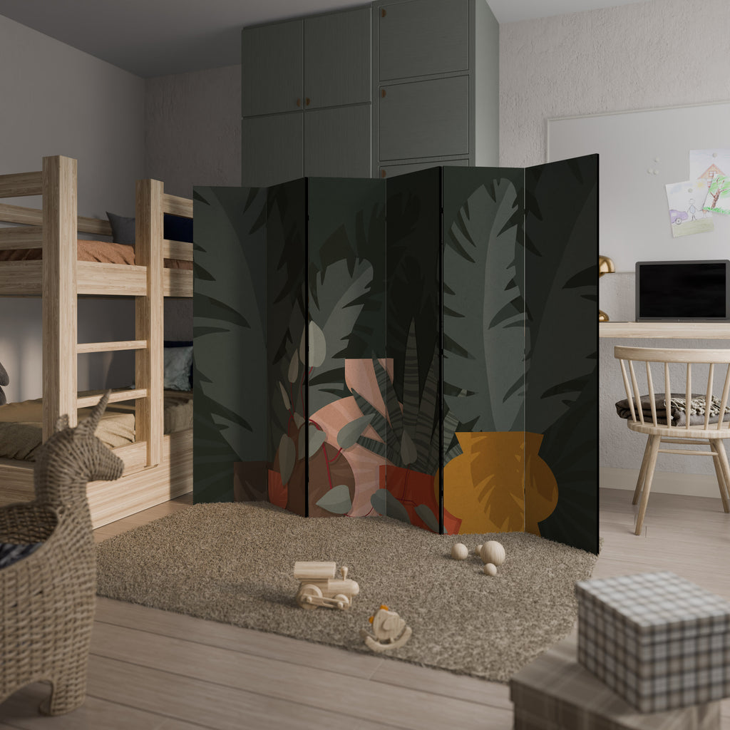TROPICAL COMPOSITION 6-Panel Room Divider