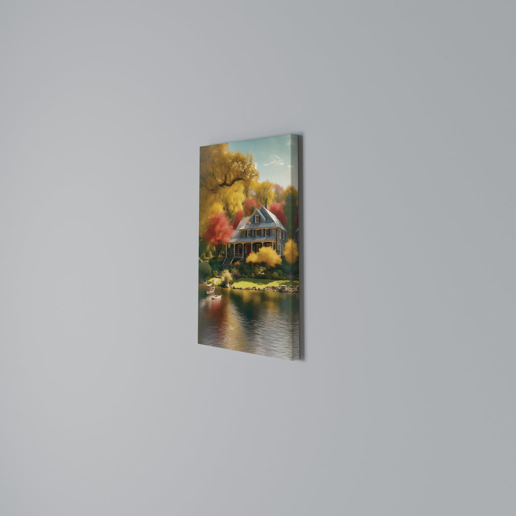 ENCHANTED AUTUMN REFUGE Vertical Canvas Print