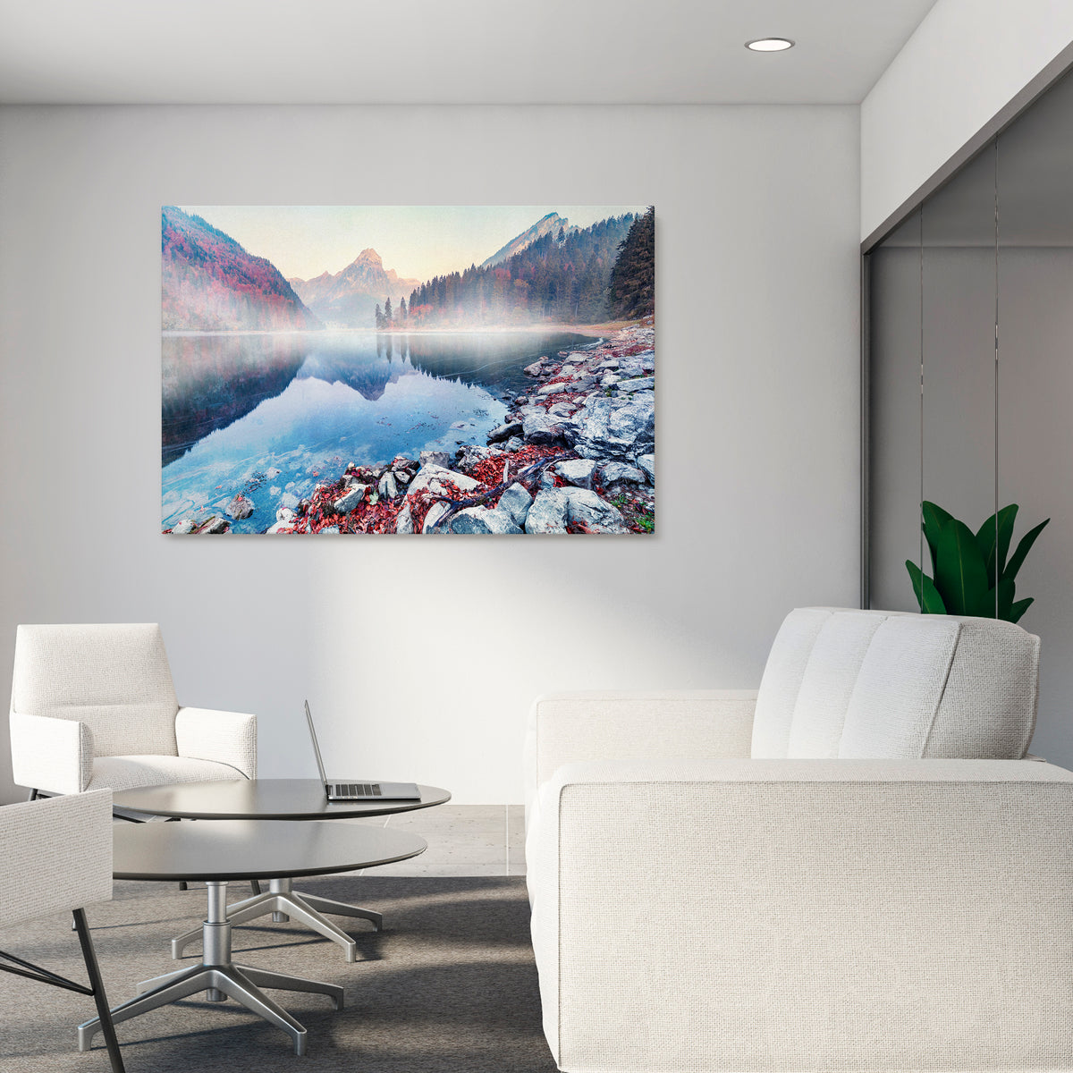 TRANQUIL WATERSCAPE Cuadro en lienzo horizontal