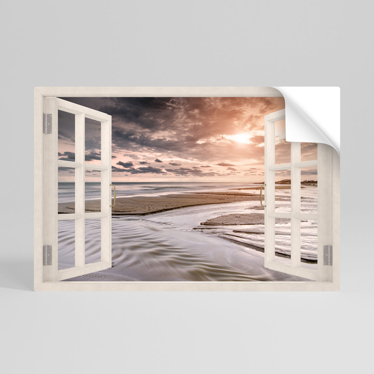OPENING TO SERENITY Póster adhesivo horizontal
