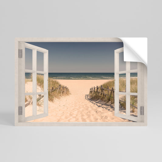 SANDY DREAMSCAPE Póster adhesivo horizontal