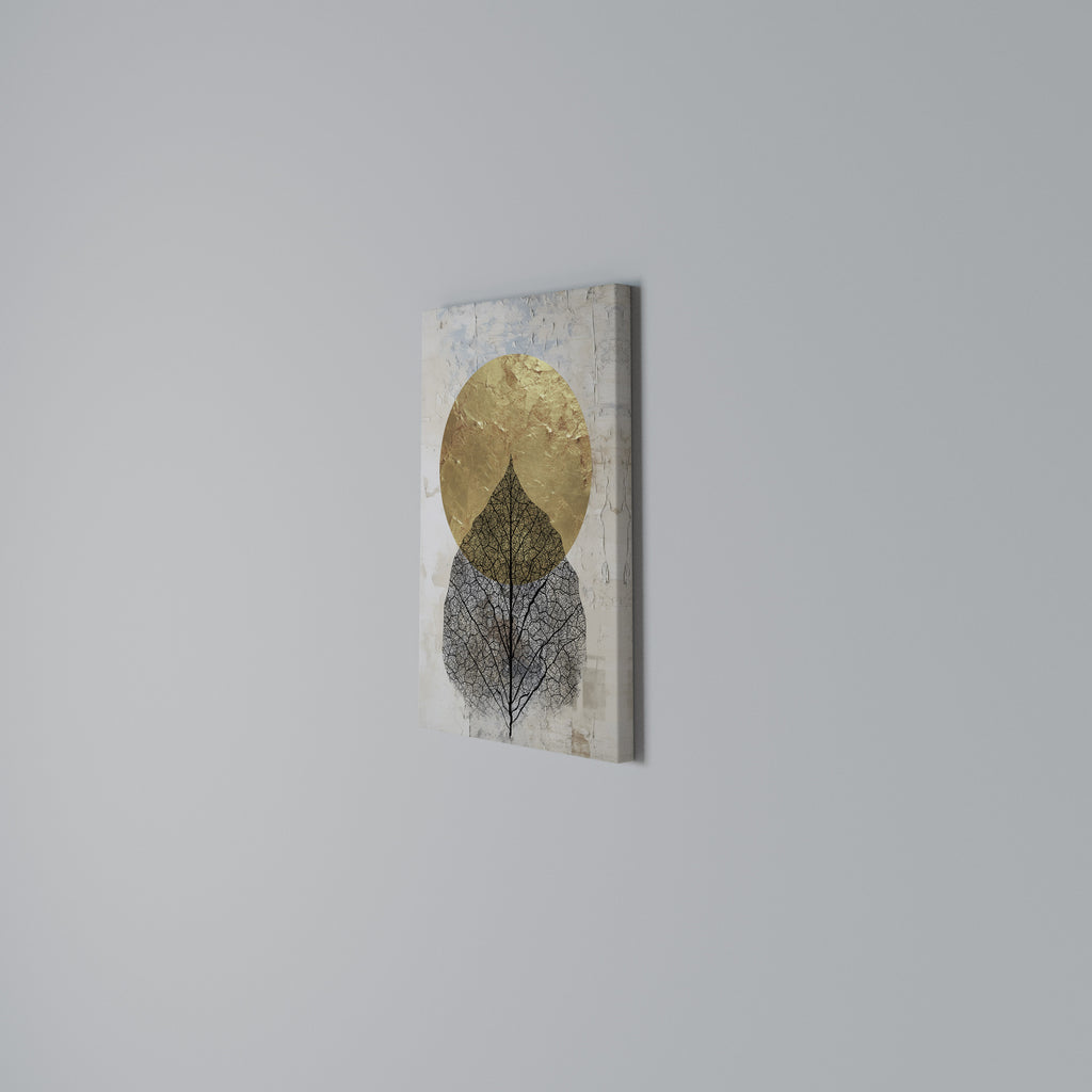 GOLD NERVATIO Vertical Canvas Print