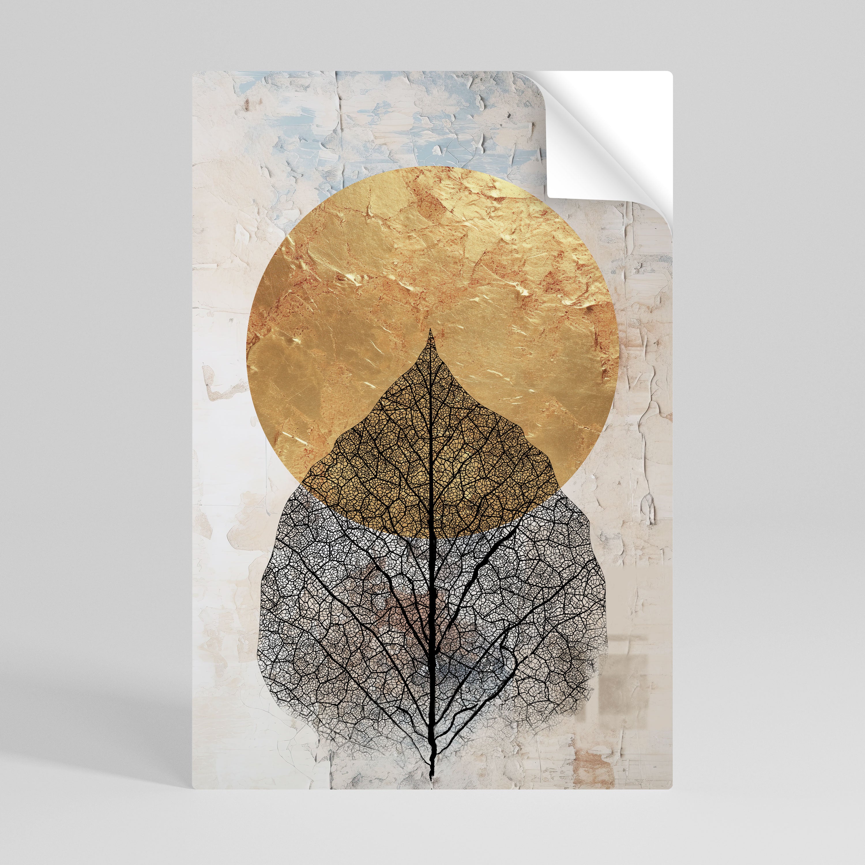 Póster vertical autoadhesivo GOLD NERVATIO