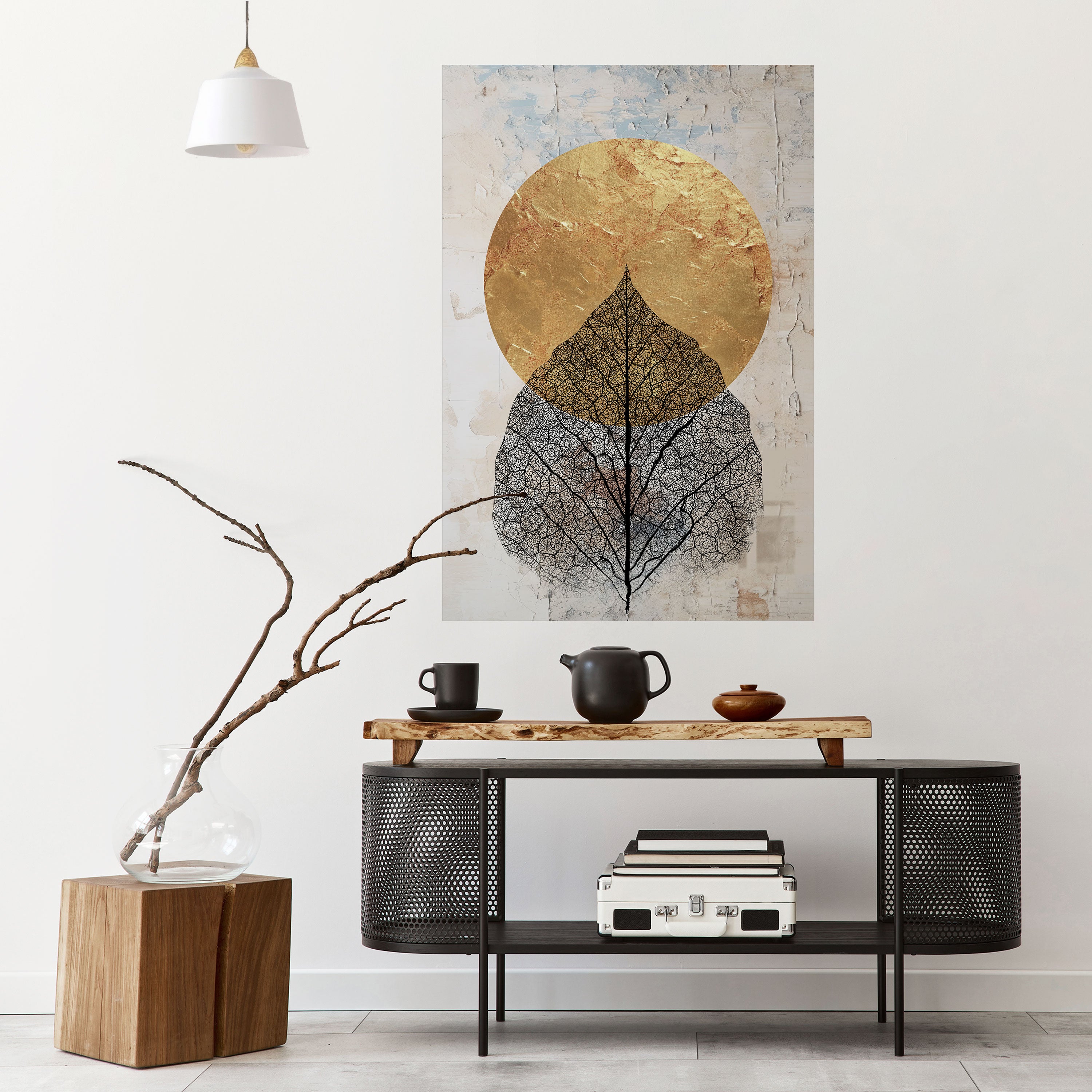 Póster vertical autoadhesivo GOLD NERVATIO