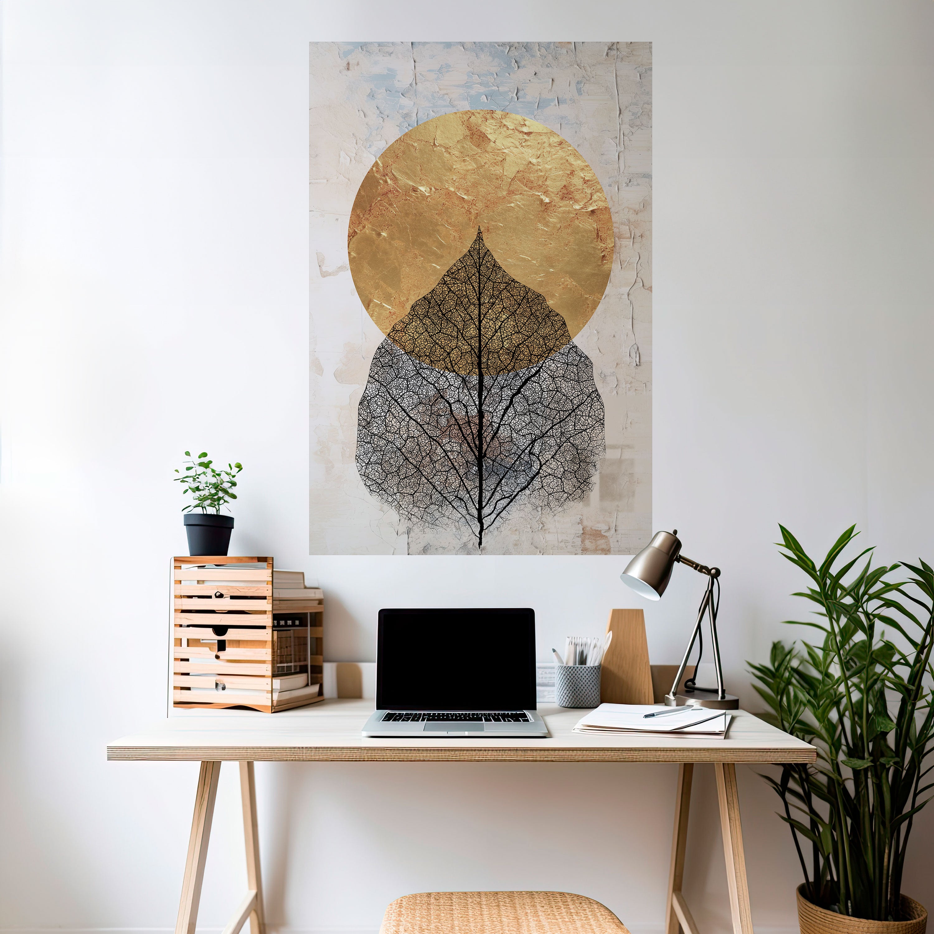 Póster vertical autoadhesivo GOLD NERVATIO
