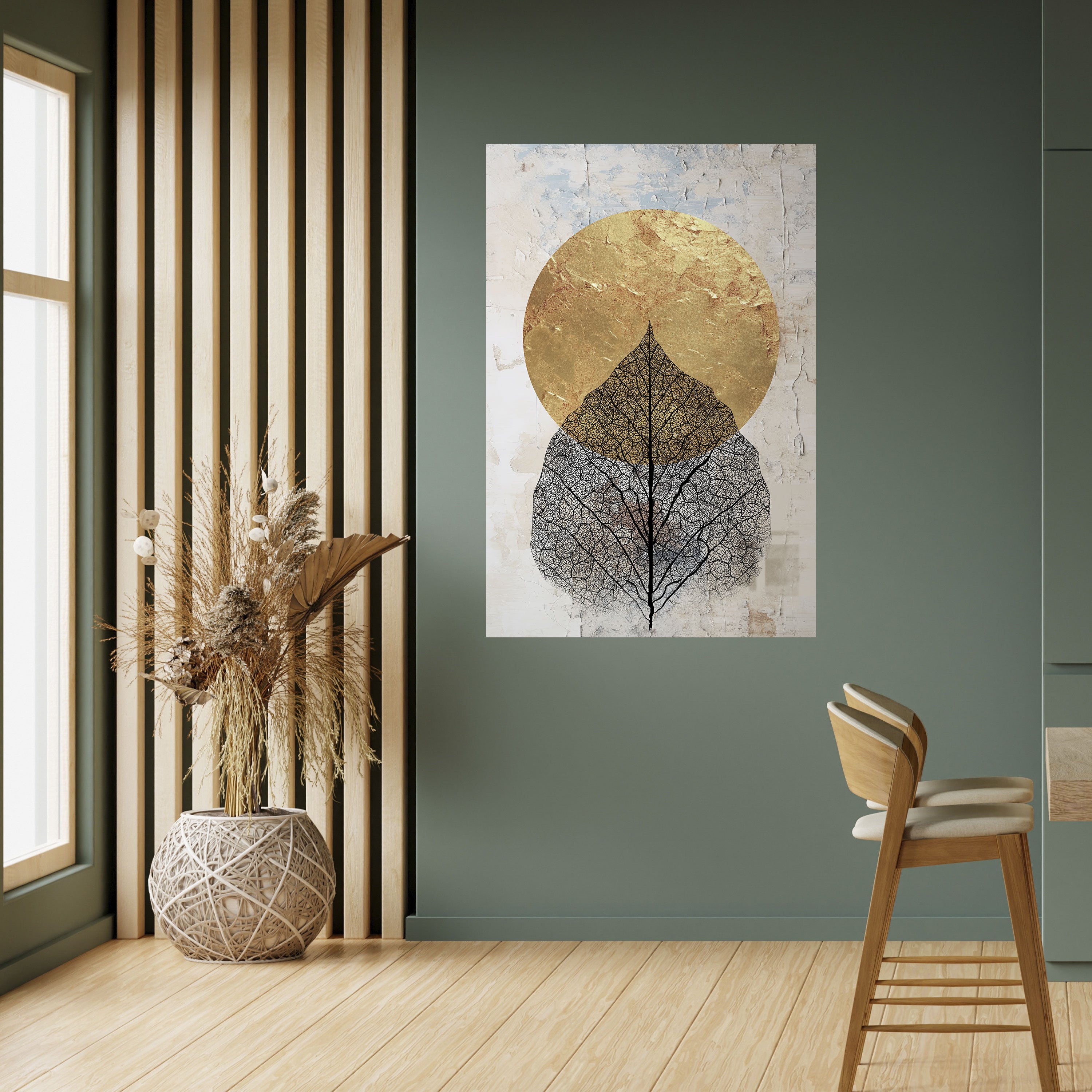 Póster vertical autoadhesivo GOLD NERVATIO