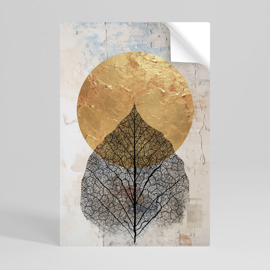 GOLD NERVATIO Póster adhesivo vertical