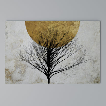 LONELY TREE Cuadro en lienzo horizontal