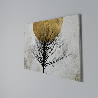 LONELY TREE Cuadro en lienzo horizontal