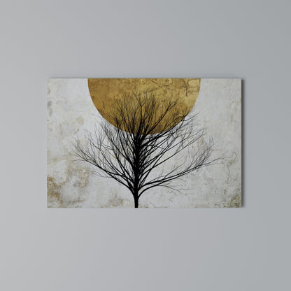 LONELY TREE Cuadro en lienzo horizontal