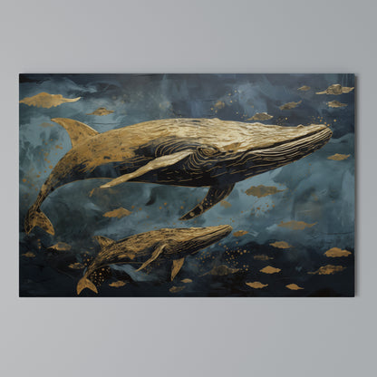 WHALE SONG SYMPHONY Cuadro en lienzo horizontal