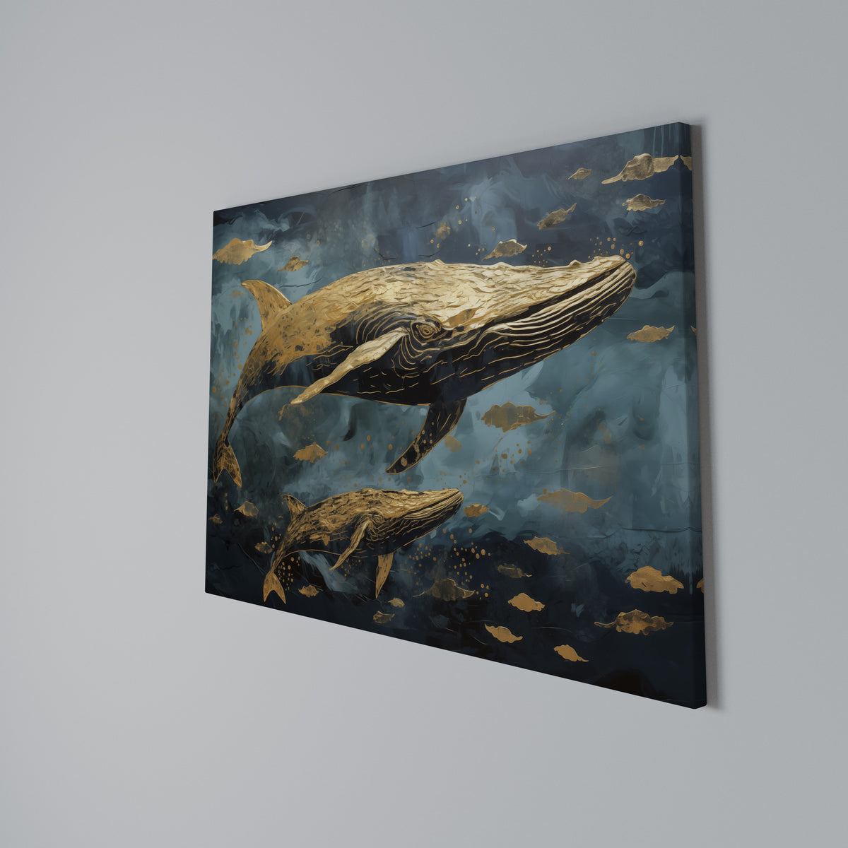 WHALE SONG SYMPHONY Cuadro en lienzo horizontal