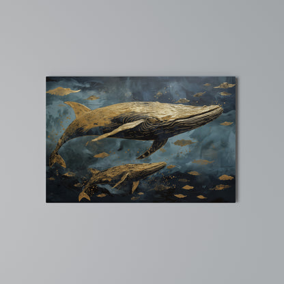 WHALE SONG SYMPHONY Cuadro en lienzo horizontal