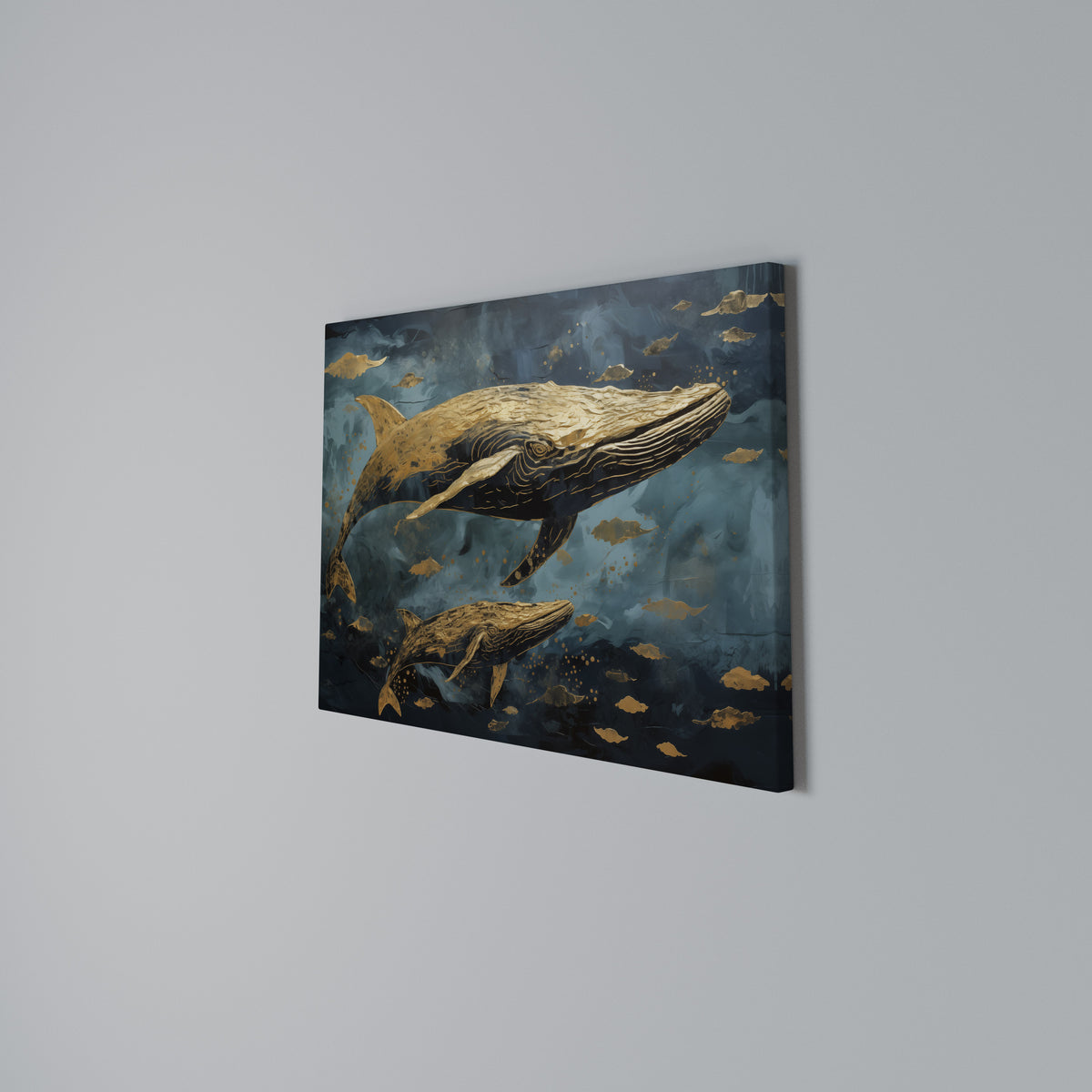 WHALE SONG SYMPHONY Cuadro en lienzo horizontal