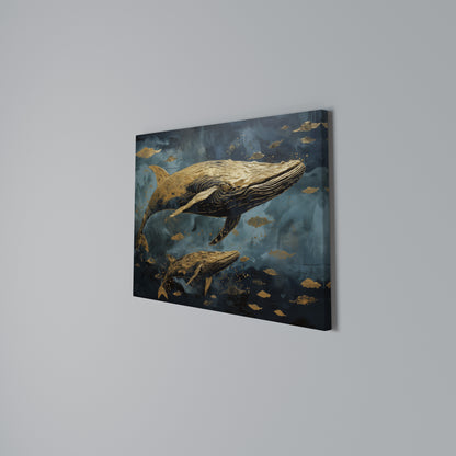 WHALE SONG SYMPHONY Cuadro en lienzo horizontal
